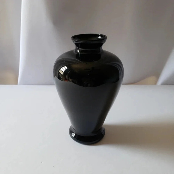 Set of 2 glass vases black - Picture 2 of 5